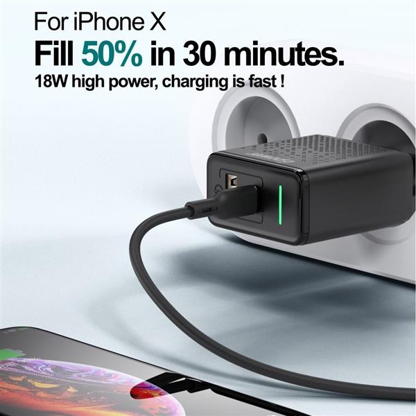 Grote foto drphone halo7 18w snellader usb c pd 3.0 qualcom 3.0 lader led indicator oplader voor smar telecommunicatie opladers en autoladers