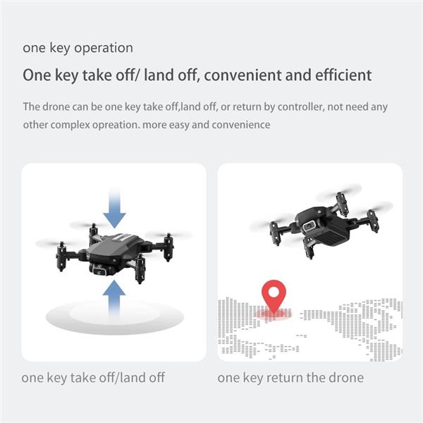 Grote foto luxwallet nocchi 3d 10km h 52 gram mini drone camera 480p opvouwbaar opbergcase grijze computers en software overige computers en software