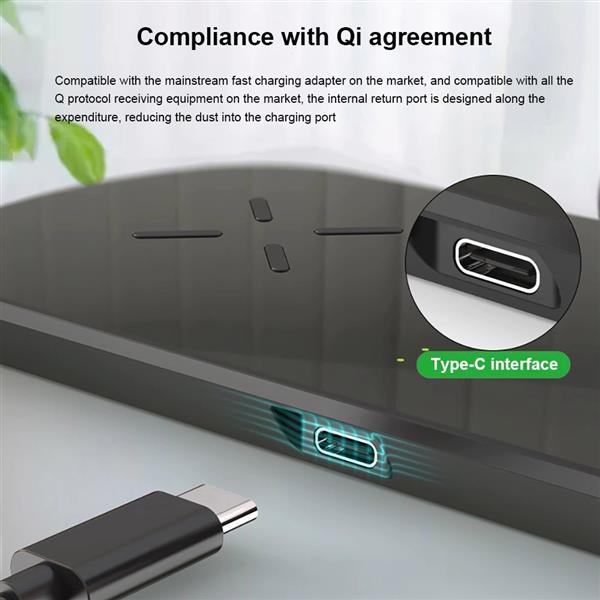 Grote foto drphone sqi1 draadloze lader qi oplaadstation 3 in 1 lader voor samsung gear active samsun telecommunicatie opladers en autoladers