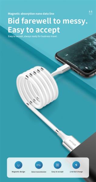 Grote foto drphone as2 usb c 3a kabel magnetisch 1 meter thuislader 3 poorten usb fast charge lader led telecommunicatie opladers en autoladers