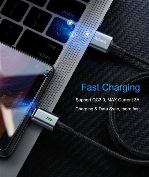 Grote foto drphone icon magnetische lightning oplaadkabel 3a thuislader 2 poorten usb oplader 2.2a met led telecommunicatie opladers en autoladers