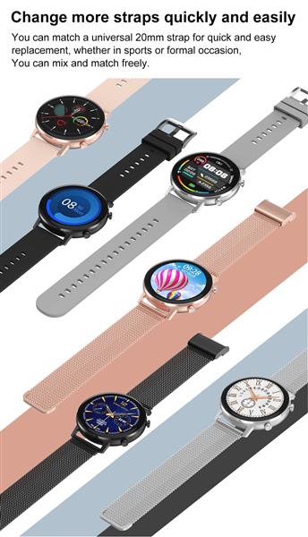 Grote foto drphone dtx 2 hybrid smartwatch 42mm voor mannen en vrouwen aluminium retina horloge 360x360 k kleding dames horloges