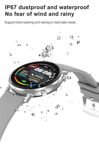 Grote foto drphone dtx 2 hybrid smartwatch 42mm voor mannen en vrouwen aluminium retina horloge 360x360 k kleding dames horloges