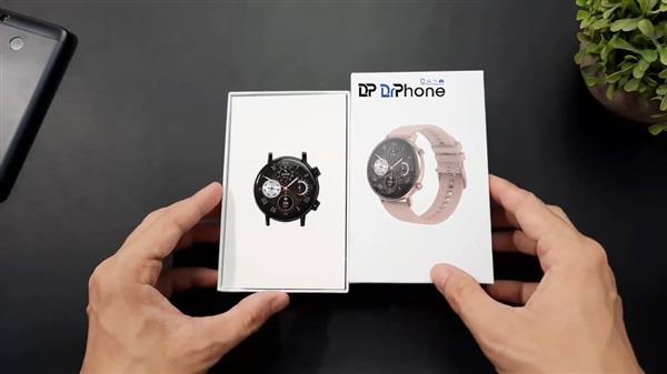 Grote foto drphone dtx 2 hybrid smartwatch 42mm voor mannen en vrouwen aluminium retina horloge 360x360 k kleding dames horloges