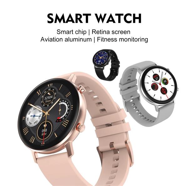 Grote foto drphone dtx 2 hybrid smartwatch 42mm voor mannen en vrouwen aluminium retina horloge 360x360 k kleding dames horloges