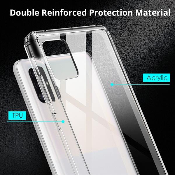 Grote foto drphone samsung galaxy a51 5g tpu hoesje ultra dun premium soft gel case transparant telecommunicatie mobieltjes