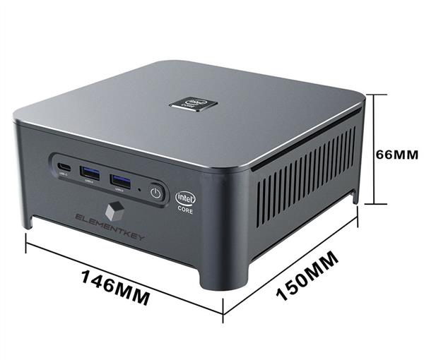 Grote foto elementkey ion mini pc i7 10750h 5 ghz computer 16gb ram 512gb nvme ssd windows 11 pr computers en software overige computers en software