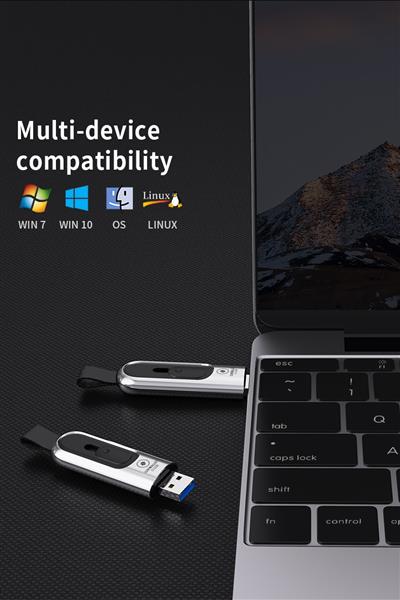 Grote foto luxwallet pd1 metalen usb3.1 3.0 flash drive usb stick 512gb leessnelheid tot 100mb s push p computers en software overige computers en software