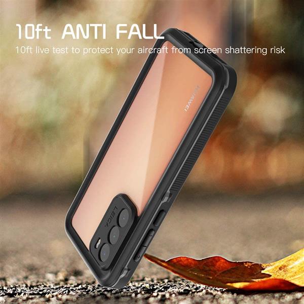 Grote foto drphone p40 waterdichte case ip68 full body beschermhoes zwart telecommunicatie mobieltjes