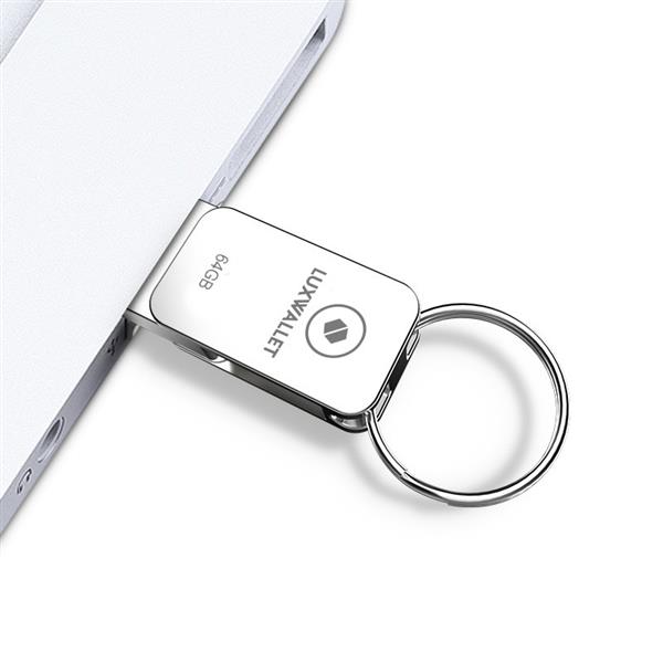 Grote foto luxwallet pd5 mini usb stick 64gb usb c type c otg usb 3.0 flash drive geheugen zilver computers en software overige computers en software