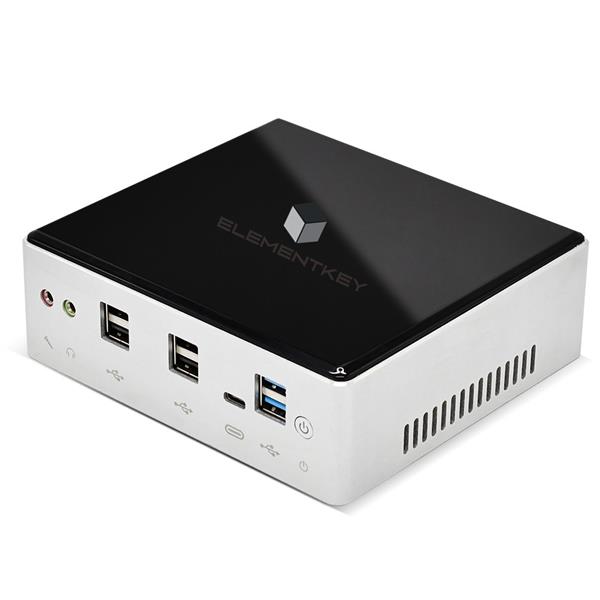 Grote foto elementkey air2 mini computer i5 8250u 3.4 ghz 8gb ram 256gb nvme ssd windows 11 pro pc computers en software overige computers en software