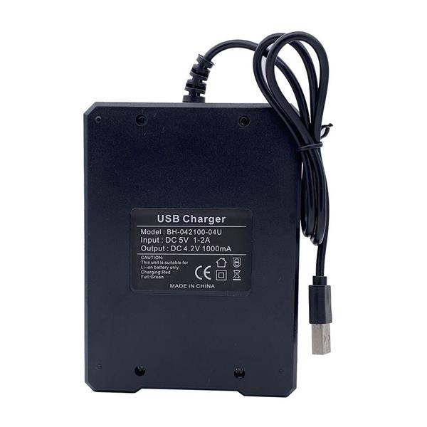 Grote foto drphone bc4s batterijlader 4 sloten indicator usb aansluiting 10440 14500 16340 16650 1465 telecommunicatie opladers en autoladers