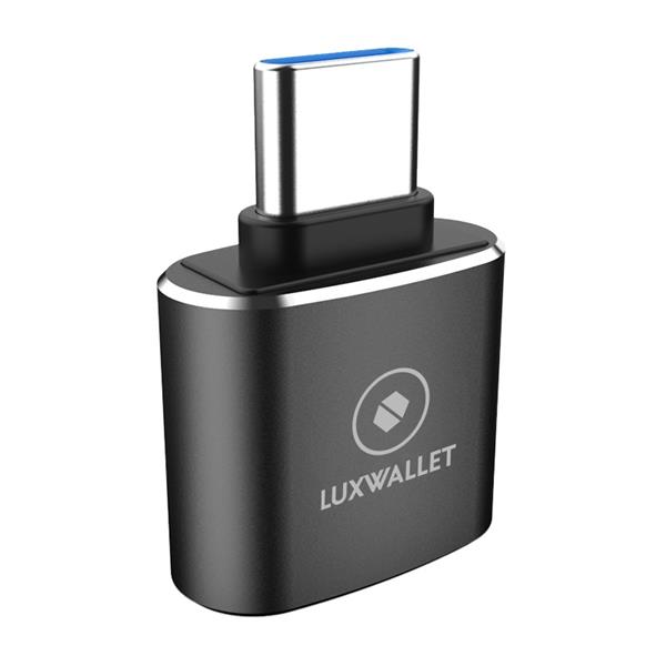 Grote foto luxwallet dma12 usb c type c male naar usb 3.0 female otg adapter zwart computers en software overige computers en software