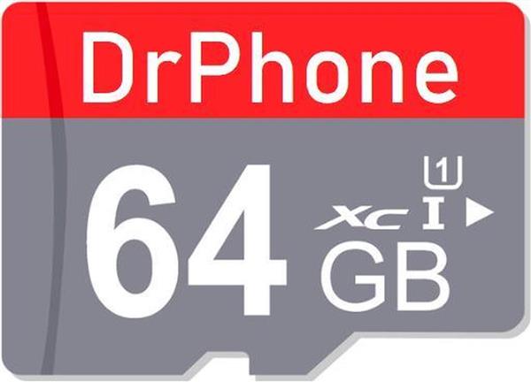 Grote foto drphone msi xc u3 64gb micro sd kaart opslag met sd adapter high speed klasse 10 premium o computers en software overige computers en software