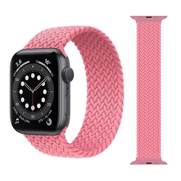 Grote foto drphone x nylon band elastische band maat s geschikt voor apple watch 38 40 mm roze kleding dames horloges