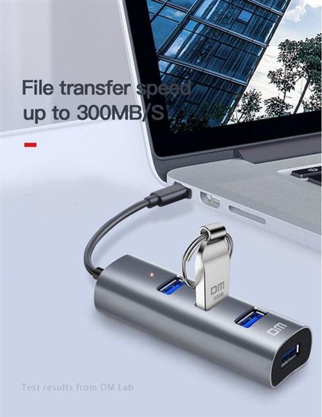 Grote foto drphone dm ch9 metalen aluminium 4 poorten usb3.0 hub 5gbps 300 mb s splitter verdeler zwa computers en software overige computers en software