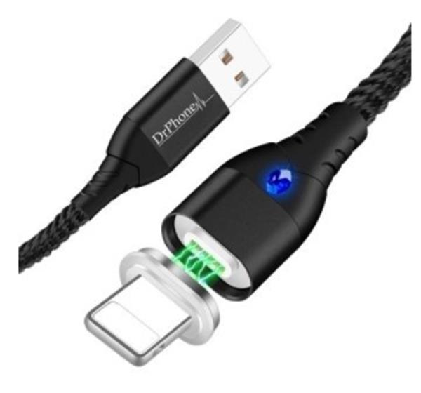 Grote foto drphone ops 2 quick charge 18w thuislader 2 meter magnetische iphone ipad lightning 3a led lig telecommunicatie opladers en autoladers