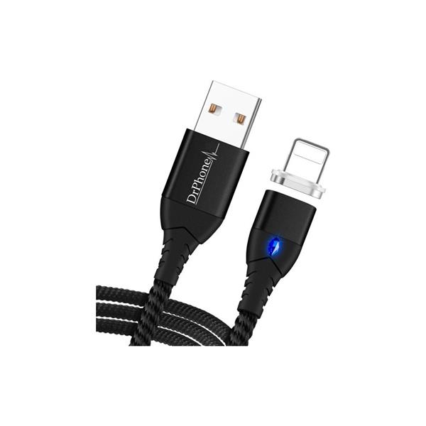 Grote foto drphone ops 2 quick charge 18w thuislader 2 meter magnetische iphone ipad lightning 3a led lig telecommunicatie opladers en autoladers