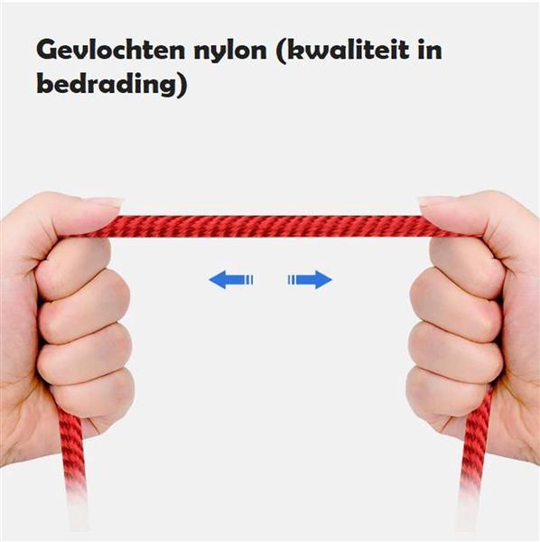 Grote foto drphone ops 2 quick charge 18w thuislader 2 meter magnetische iphone ipad lightning 3a led lig telecommunicatie opladers en autoladers