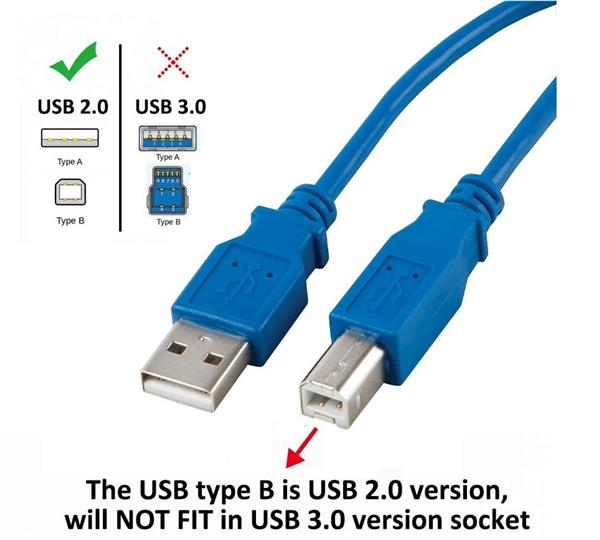 Grote foto drphone pk1 usb 2.0 printer kabel a mannelijk naar b mannelijk poort 1.5m blauw telecommunicatie opladers en autoladers
