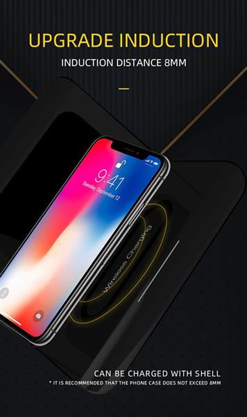 Grote foto drphone xk4 digitale wekker met draadloos opladen led display geschikt voor smartphones met qi telecommunicatie opladers en autoladers