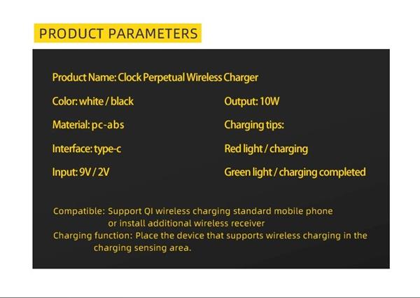 Grote foto drphone xk4 digitale wekker met draadloos opladen led display geschikt voor smartphones met qi telecommunicatie opladers en autoladers