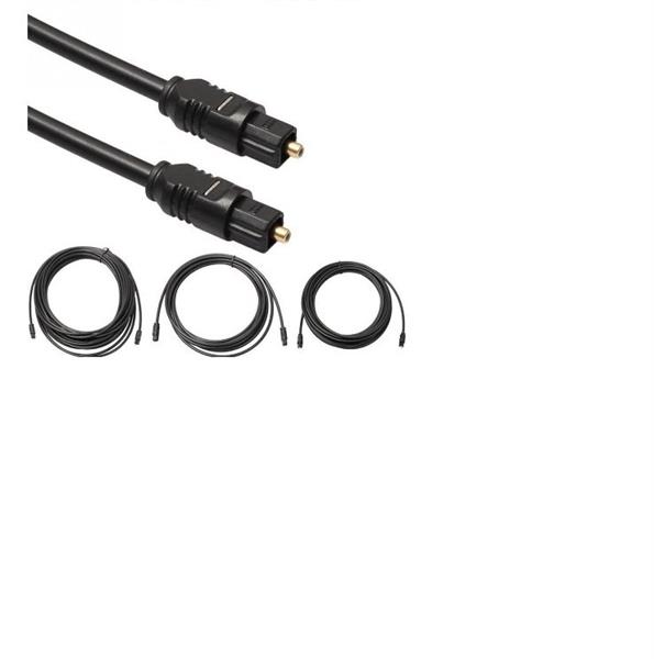 Grote foto drphone digitale optische audio kabel zwart 5 meter telecommunicatie opladers en autoladers