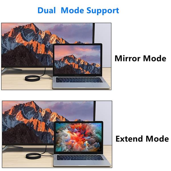 Grote foto drphone dnc2 usb c type c naar mini displayport gevlochten kabel 4k 60hz converter adapter 1.8m telecommunicatie opladers en autoladers