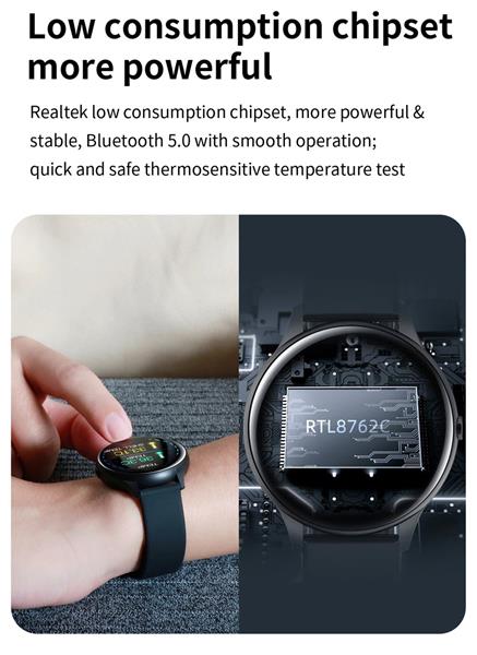 Grote foto drphone m20 spectra smartwatch voor mannen en vrouwen thermostaat hartslag lange batterij kleding dames horloges