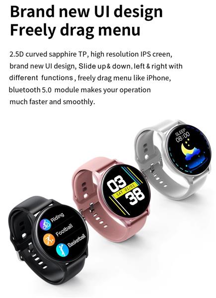 Grote foto drphone m20 spectra smartwatch voor mannen en vrouwen thermostaat hartslag lange batterij kleding dames horloges