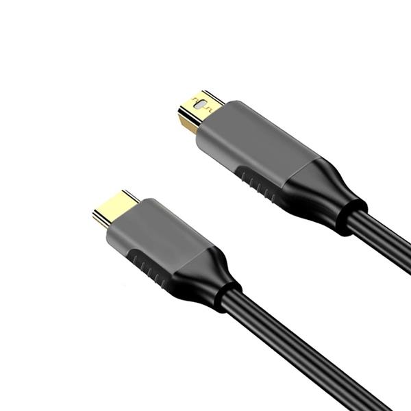 Grote foto drphone md c2 usb c naar mini displayport kabel adapter 4k uhd hdcp 3d 1.8 meter zwart telecommunicatie opladers en autoladers