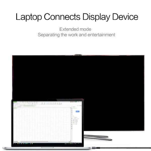 Grote foto drphone md c2 usb c naar mini displayport kabel adapter 4k uhd hdcp 3d 1.8 meter zwart telecommunicatie opladers en autoladers