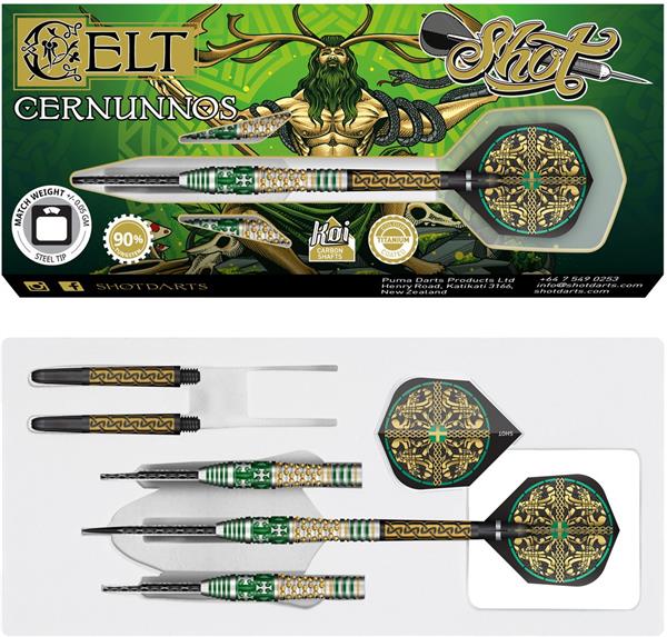 Grote foto shot celt cernunnos 90 shot celt cernunnos 90 25 gram sport en fitness darts