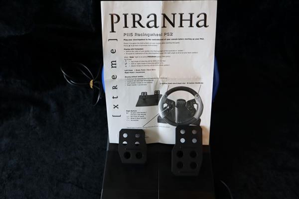 Grote foto racingwheel playstation 1 playstation 2 pirhana xtreme boxed spelcomputers games overige merken