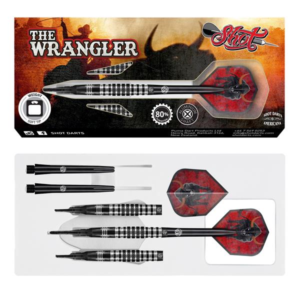 Grote foto softtip shot americana the wrangler 80 18 gram softtip shot americana the wrangler 80 18 gram sport en fitness darts