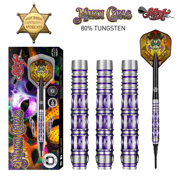 Grote foto softtip shot americana mardi grass 80 18 gram softtip shot americana mardi grass 80 18 gram sport en fitness darts