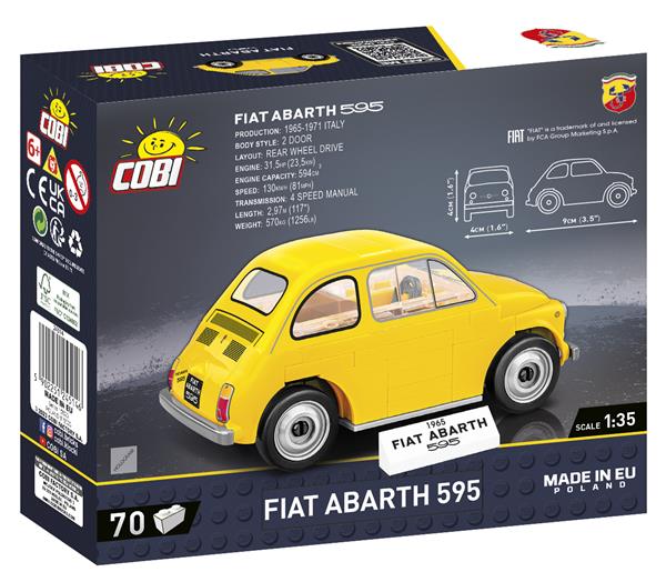 Grote foto cobi 24514 fiat 500 abarth 1965 kinderen en baby overige