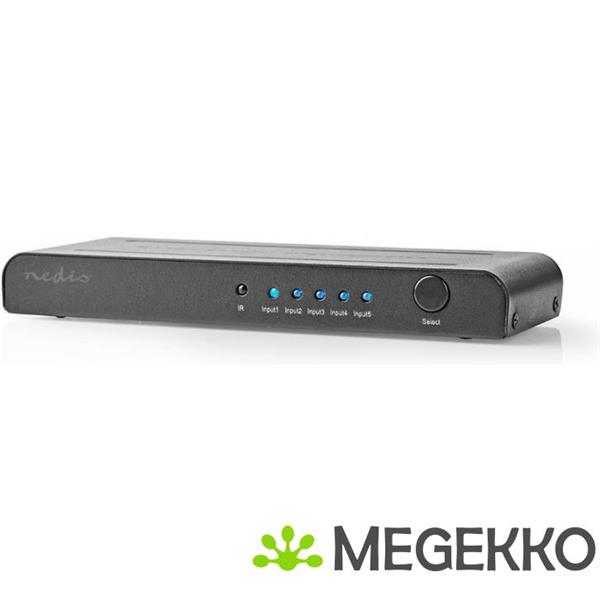 Grote foto hdmi switch 5 poorts 5x hdmi ingang 1x hdmi uitgang 4k2k 60fps hdcp2.2 computers en software netwerkkaarten routers en switches