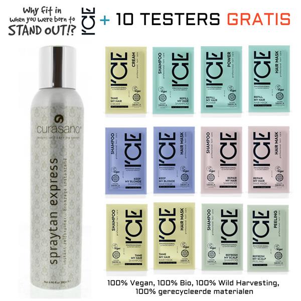 Grote foto curasano spraytan tanning spray 200ml 10 ice professional testers kleding dames sieraden