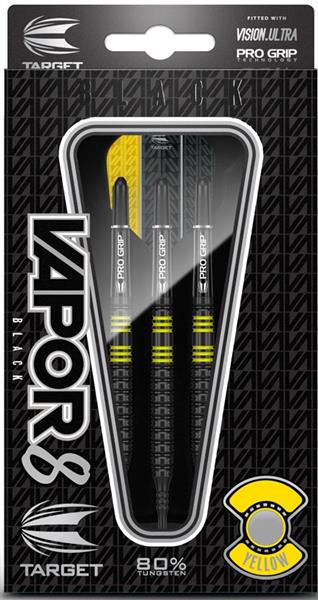 Grote foto softtip target vapor8 black yellow 80 softtip target vapor8 black yellow 80 sport en fitness darts