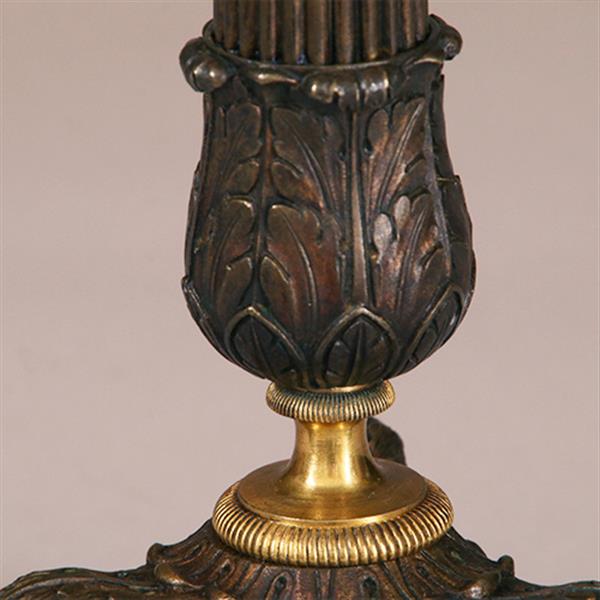 Grote foto antieke kandelaren stel van 2 bronzen deels vergulde kandelaren empire ca 1810 no.900810.g antiek en kunst overige in antiek gebruiksvoorwerpen