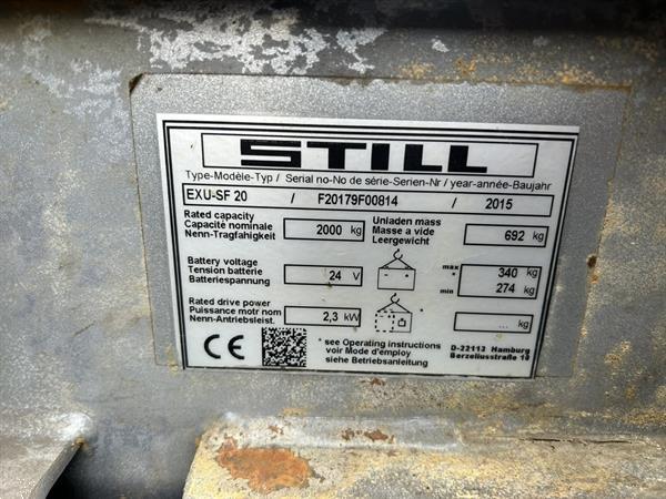 Grote foto vs 21429 elektrische palletwagen still lange lepels 2390mm doe het zelf en verbouw hefwerktuigen