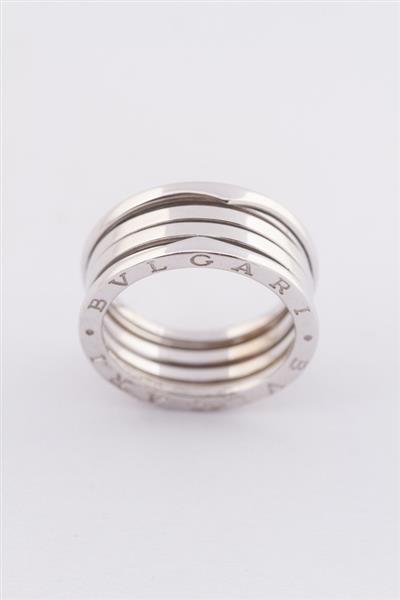 Grote foto wit gouden bvlgari ring kleding dames sieraden