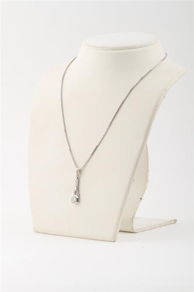 Grote foto antieke art deco hanger met een briljant sieraden tassen en uiterlijk kettingen