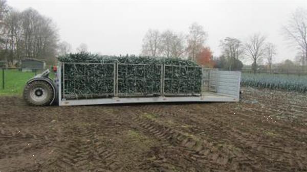 Grote foto platformwagen dieplader platte wagen agrarisch aanhangwagens