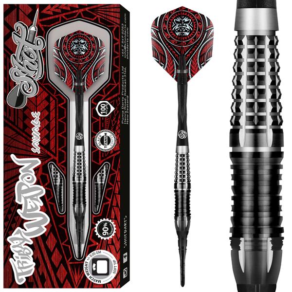 Grote foto softtip shot tribal weapon savage 90 20 gram sport en fitness darts