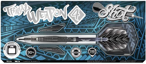 Grote foto shot tribal weapon 4 90 tribal weapon 4 90 26 gram sport en fitness darts