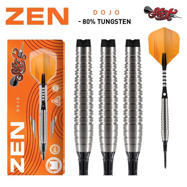 Grote foto softtip shot zen dojo 80 st. zen dojo 80 20 gram sport en fitness darts