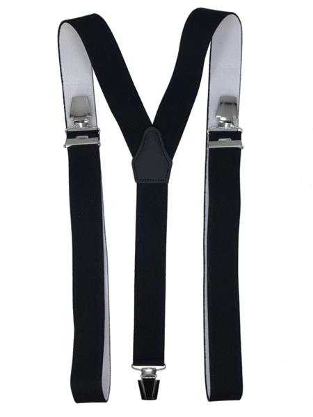 Grote foto zwarte bretels met extra sterke clips kleding dames riemen