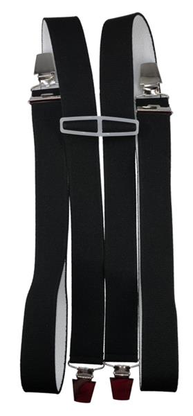 Grote foto zwarte bretels met 4 extra sterke clips kleding dames riemen